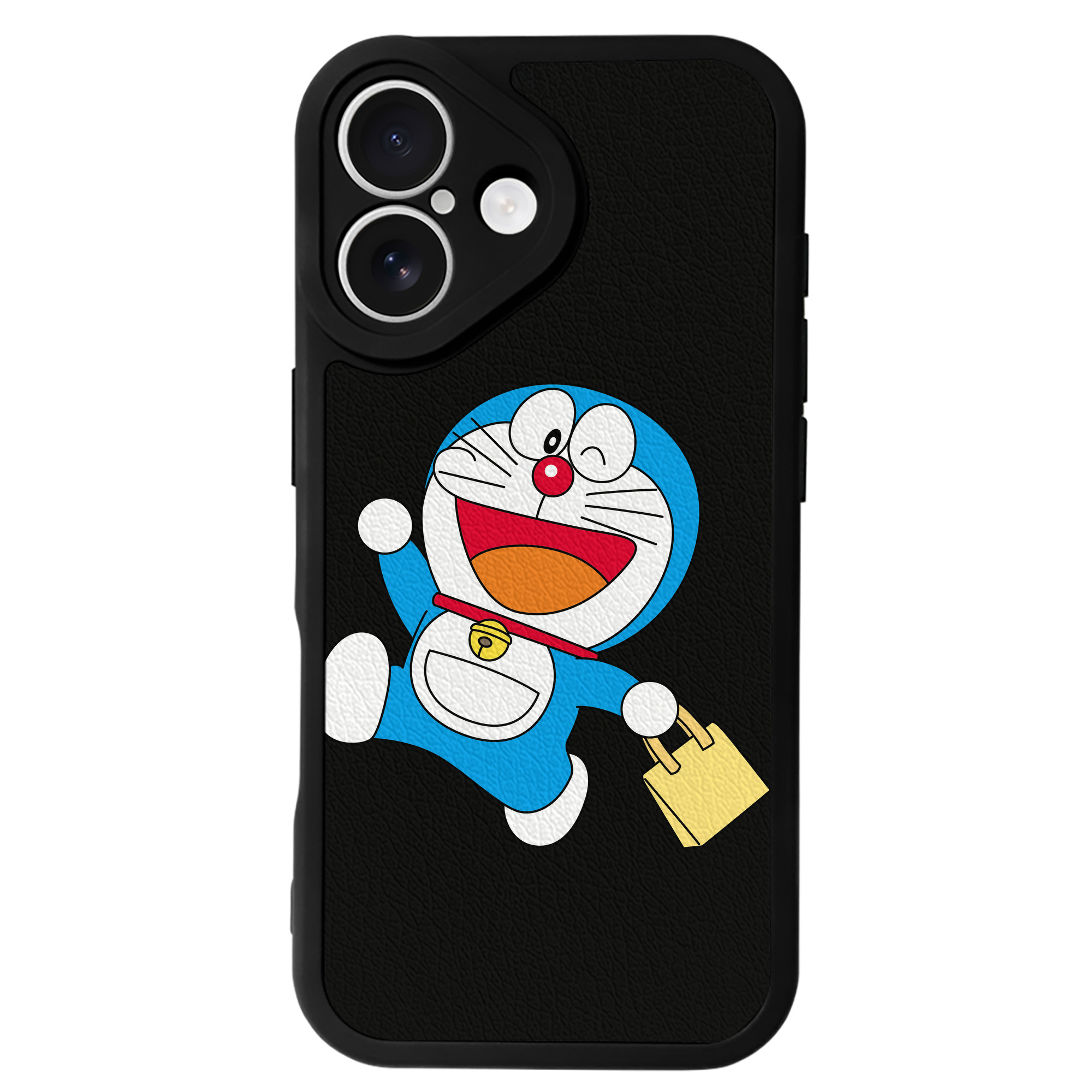 （画像用） ドラえもん Doraemon 【iPhone 16シリーズ対応】シリコンスマホケース（レザー調） 材質：シリコン